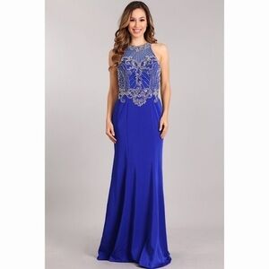 ROYAL Blue Elegant Dress 1901